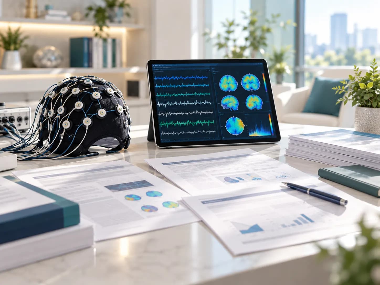 แพทย์​ทบทวน​ข้อมูล EEG ตาม​มาตรฐาน​ทาง Clinical Neurophysiology